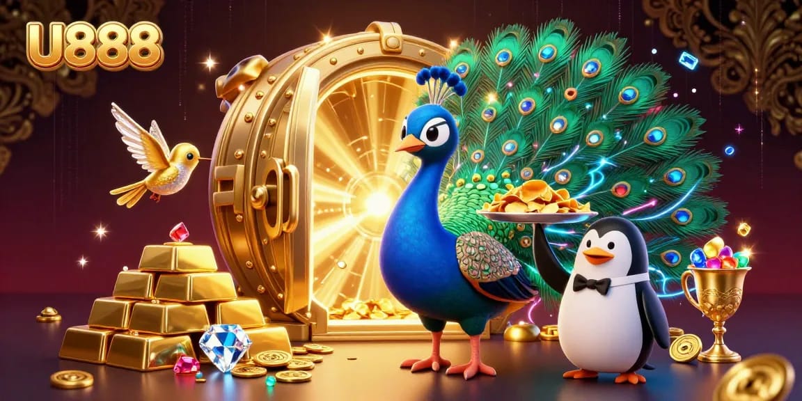 Experience the thrills of U888 with vibrant gameplay and dynamic characters in this captivating casino scene.