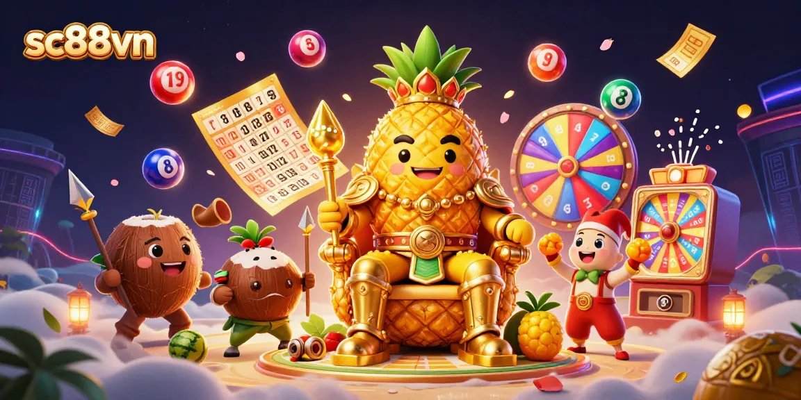 Engage in exciting gameplay at sc88vn, featuring vibrant lottery action with colorful balls and a dynamic casino atmosphere.