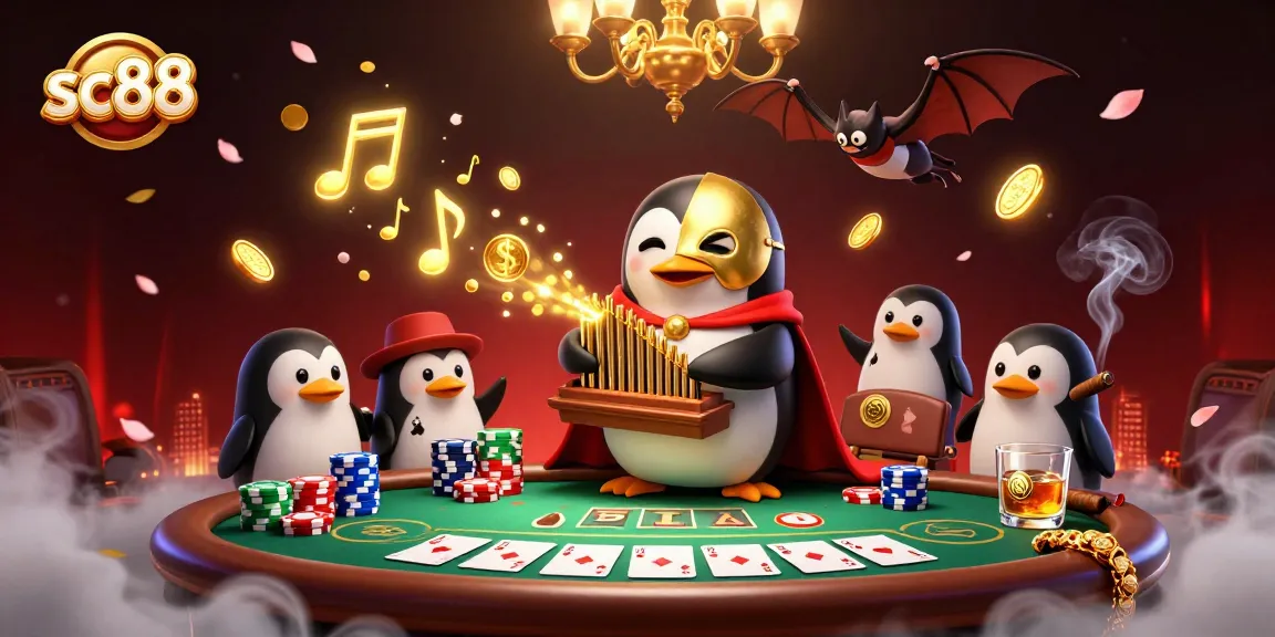 Experience thrilling gameplay at SC88 with vibrant poker scenes and dynamic casino elements.