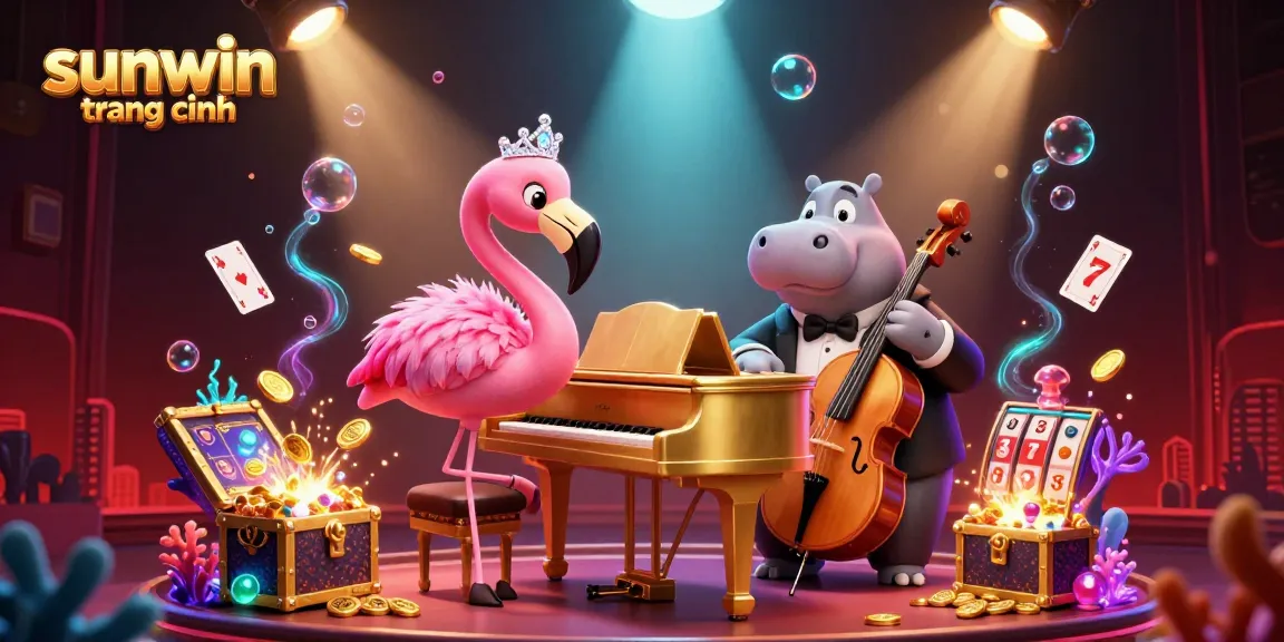 Experience thrilling jackpots and gaming excitement with sunwin trang chính in this vibrant casino scene.